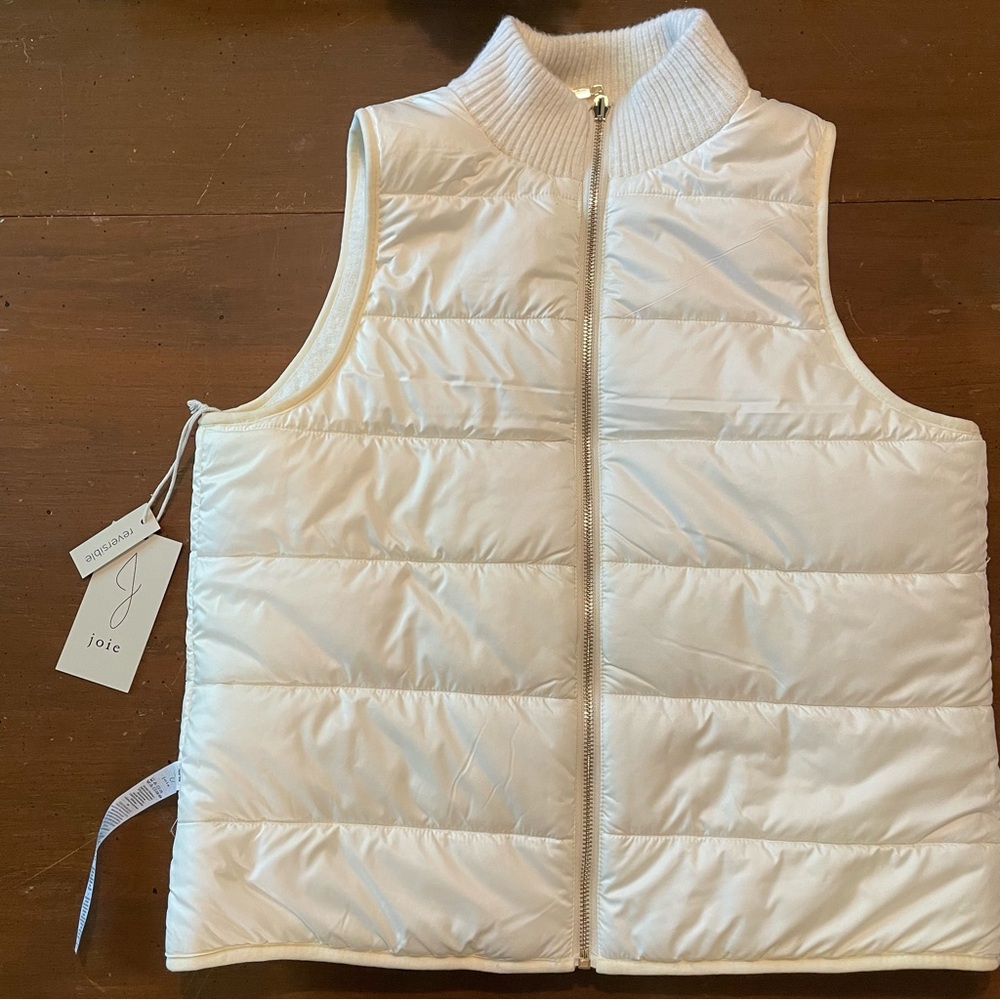 Joie Cream Reversible Puffer Vest - Picture 3 of 7